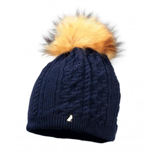 STARLING SANDI W/ REAL FUR BEANIE [clr:Navy]