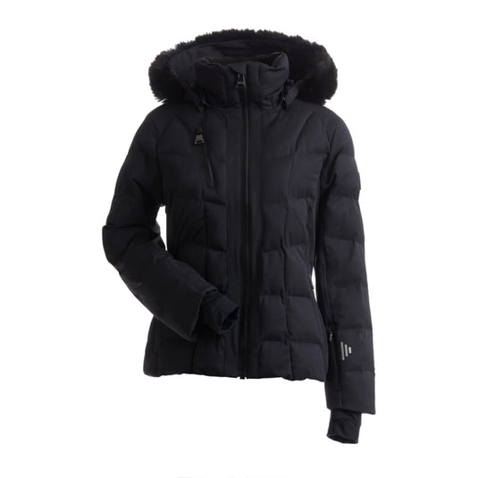 NILS MEGEVE FAUX FUR JACKET [clr:Black sz:6]