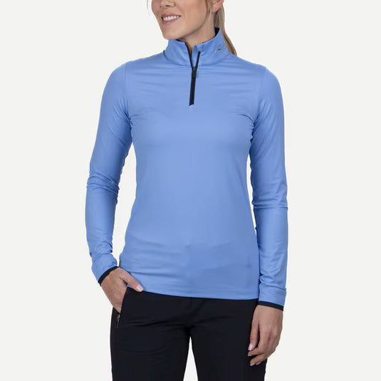 KJUS 2025 WOMENS FEEL HALF-ZIP [clr:Blue Opal sz:36]